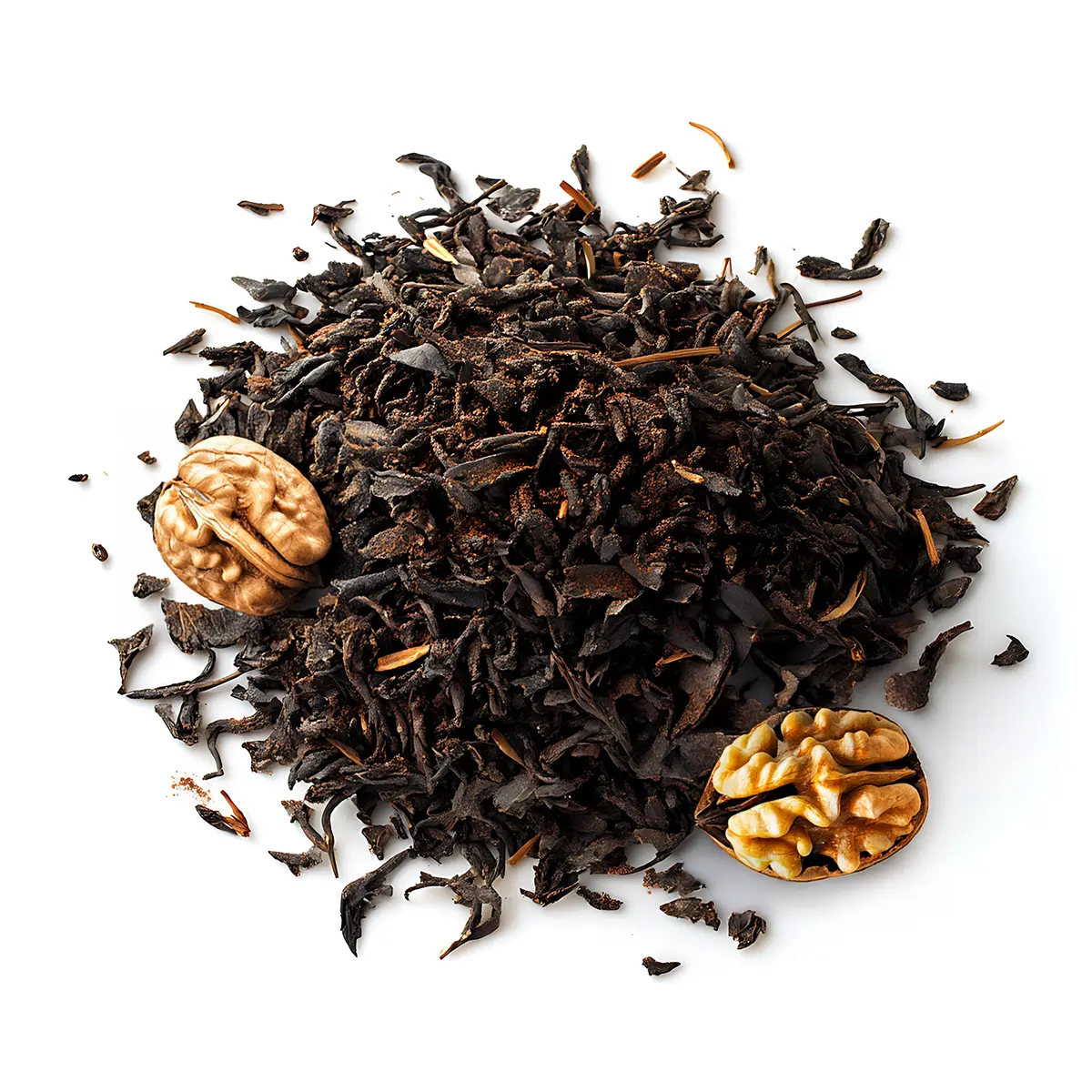 Schwarzer Tee mit Walnuss